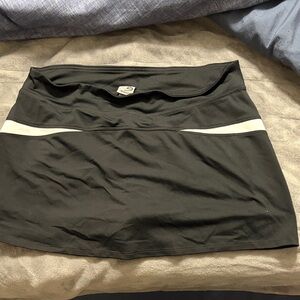 Black and White Athletic Skirt